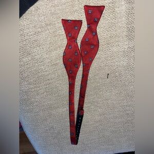 Red Patterned Bow Tie
